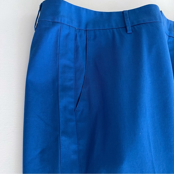 Vince Straight Leg Tuxedo Stripe Ankle Pants in Blue Size 8 - Picture 9 of 12